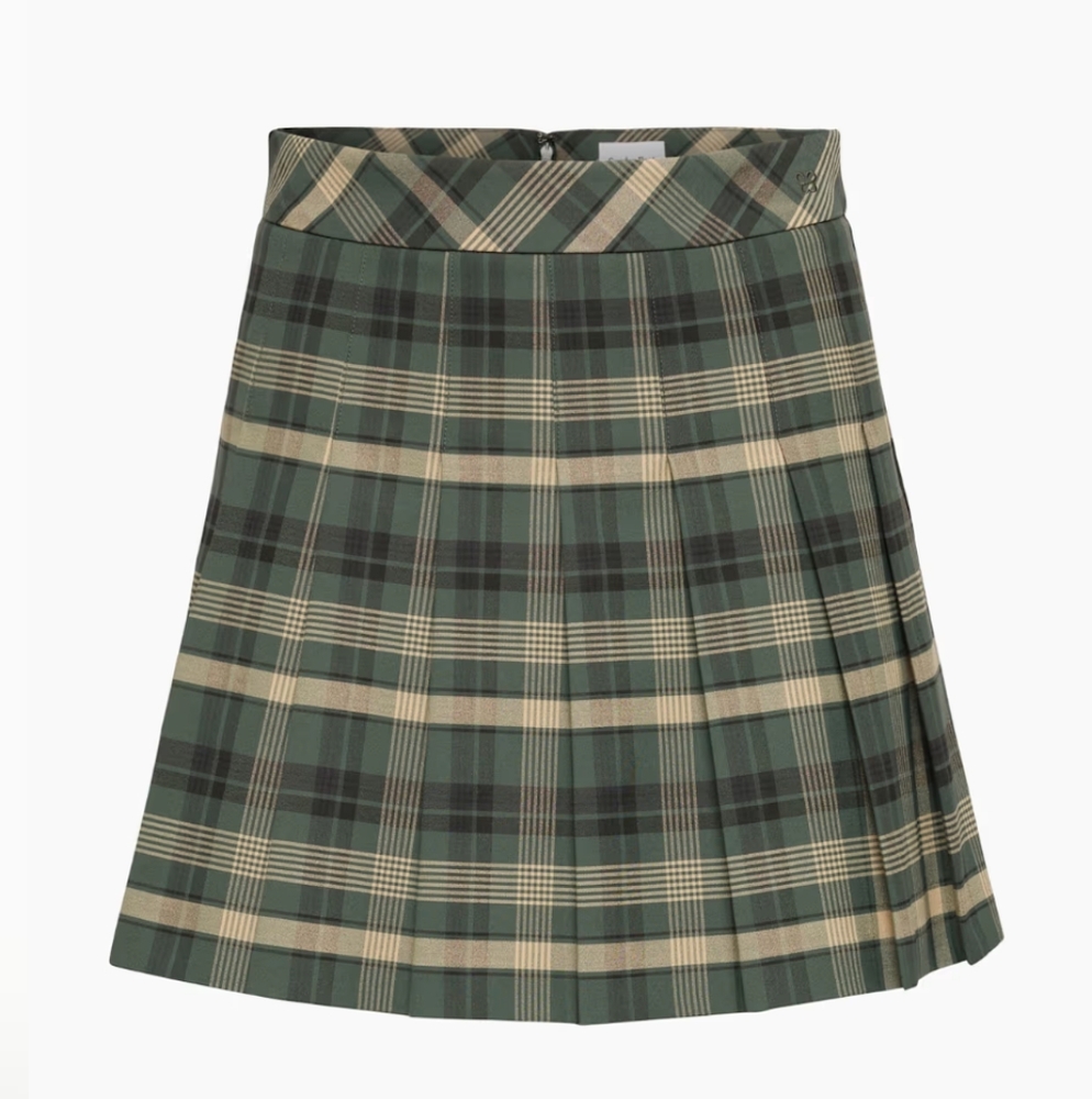 Sunday Best Plaid High-Waisted Skirt